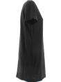 Calvin Klein Abitino Nero Donna Manica Corta Elasticizzato Tinta Unita