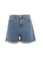 Calvin Klein Donna Pantaloncino Short Mom Jeans Tinta Unita
