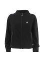 EA7 Emporio Armani Donna Felpa Garzata Full Zip Tinta Unita Con strass