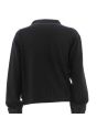 EA7 Emporio Armani Donna Felpa Garzata Full Zip Tinta Unita Con strass