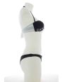 EA7 Emporio Armani Donna Costume Due Pezzi Bicolore Con Reggiseno a Fascia Imbottita