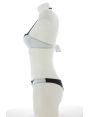 EA7 Emporio Armani Donna Costume Due Pezzi Bicolore Con Reggiseno a Fascia Imbottita