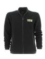 EA7 Emporio Armani Uomo Felpa Garzata Full Zip Nera Tinta Unita