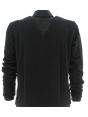 EA7 Emporio Armani Uomo Felpa Garzata Full Zip Nera Tinta Unita