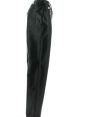 Calvin Klein Donna Pantalone Ecopelle Tinta Unita Nero