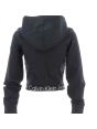 Calvin Klein Donna Felpa Crop Garzata con Cappuccio Chiuso