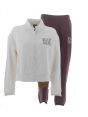 EA7 Emporio Armani Donna Tuta Felpa Felpata Full Zip Crop