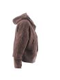EA7 Emporio Armani Felpa Felpata Crop Full Zip Cappuccio Donna