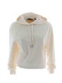 A|X Armani Exchange Donna Felpa Crop Garzata Cappuccio Chiuso