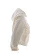 A|X Armani Exchange Donna Felpa Crop Garzata Cappuccio Chiuso