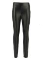 A|X Armani Exchange Donna Pantalone Leggings Ecopelle Nero