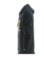 EA7 Emporio Armani Uomo Felpa Garzata Cappuccio Chiuso Tinta Unita