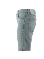 Calvin Klein Uomo Bermuda Jeans Stone Wash Light Blue Slim Short