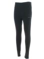 EA7 Emporio Armani Donna Pantalone Leggings Tinta Unita Nero Logo EA7 con Strass Elasticizzato