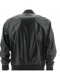 Giubbotto Bomber A|X Armani Exchange Uomo in Ecopelle Nero