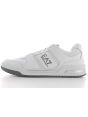EA7 Emporio Armani Uomo Scarpe Tennis in Pelle Bianco/Nero/Grgio