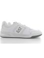 EA7 Emporio Armani Uomo Scarpe Tennis in Pelle Bianco/Nero/Grgio