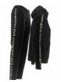 Tuta Donna Cappuccio Chiuso EA7 Emporio Armani in Felpa Tinta Unita Tape Armani