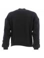 Felpa Felpata Collo a Lupetto A|X Armani Exchange Donna Tinta Unita Nera