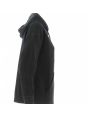 Felpa Garzata Cappuccio Chiuso A|X Armani Exchange Donna Tinta Unita Nera