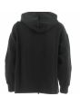 Felpa Garzata Cappuccio Chiuso A|X Armani Exchange Donna Tinta Unita Nera