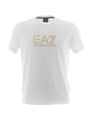 EA7 Emporio Armani Uomo T Shirt Manica Corta Logo EA7 Oro