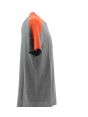 EA7 Emporio Armani Uomo T Shirt Grigio/Arancione Manica Corta Girocollo