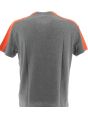 EA7 Emporio Armani Uomo T Shirt Grigio/Arancione Manica Corta Girocollo