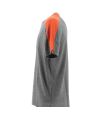 EA7 Emporio Armani Uomo T Shirt Grigio/Arancione Manica Corta Girocollo