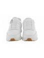 Scarpe Retro Runner Leather Tape Calvin Klein Uomo Bianco/Nero