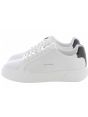 Scarpe Chunky Cupsole Laceup Leather Calvin Klein Donna Bianco/Nero