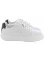 Scarpe Chunky Cupsole Laceup Leather Calvin Klein Donna Bianco/Nero