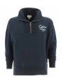 Felpa Felpata Mezza Zip Calvin Klein Uomo Tinta Unita Logo Ricamato