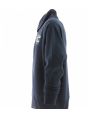 Felpa Felpata Mezza Zip Calvin Klein Uomo Tinta Unita Logo Ricamato