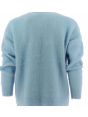 Pullover Uomo Lana Alpaca Girocollo Calvin Klein Azzurro