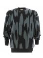 Pullover Uomo Girocollo Calvin Klein Nero/Grigio a Losanghe