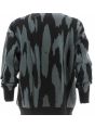 Pullover Uomo Girocollo Calvin Klein Nero/Grigio a Losanghe