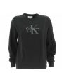 Felpa Garzata Girocollo Calvin Klein Donna Tinta Unita