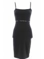Abitino Elasticizzato Calvin Klein Donna con Spalline e Tape Logato CK