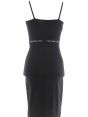 Abitino Elasticizzato Calvin Klein Donna con Spalline e Tape Logato CK