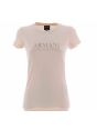 T Shirt Manica Corta Girocollo A|X Armani Exchange Donna con Logo Armani in Rilievo