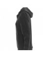 Felpa Nera Garzata con Cappuccio Full Zip A|X Armani Exchange Donna logo AX in Strass
