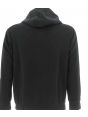 Felpa Garzata Full Zip Cappuccio A|X Armani Exchange Uomo Nera Logo AX Oro