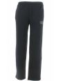 Pantalone in Felpa Garzata A|X Armani Exchange Uomo Nero con Logo AX Oro