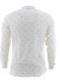 Camicia Manica Lunga A|X Armani Exchange Uomo Bianca Slim Fit con Multi Logo AX Nero