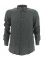 Camicia Manica Lunga A|X Armani Exchange Uomo Nera Multi Logo AX Regular Fit