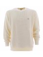 Maglia Pullover Cotone Calvin Klein Uomo Girocollo Tinta Unita a Nido D'Ape