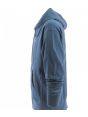 Felpa Garzata Full Zip Cappuccio Calvin Klein Uomo Tinta Unita Logo Calvin Klein Ricamato
