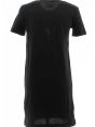 Abitino Girocollo Manica Corta Calvin Klein Donna Nero/Bianco Logo CK Ricamato