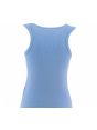 Canottiera Elasticizzata Calvin Klein Donna a Costine Giro Collo Tinta Unita